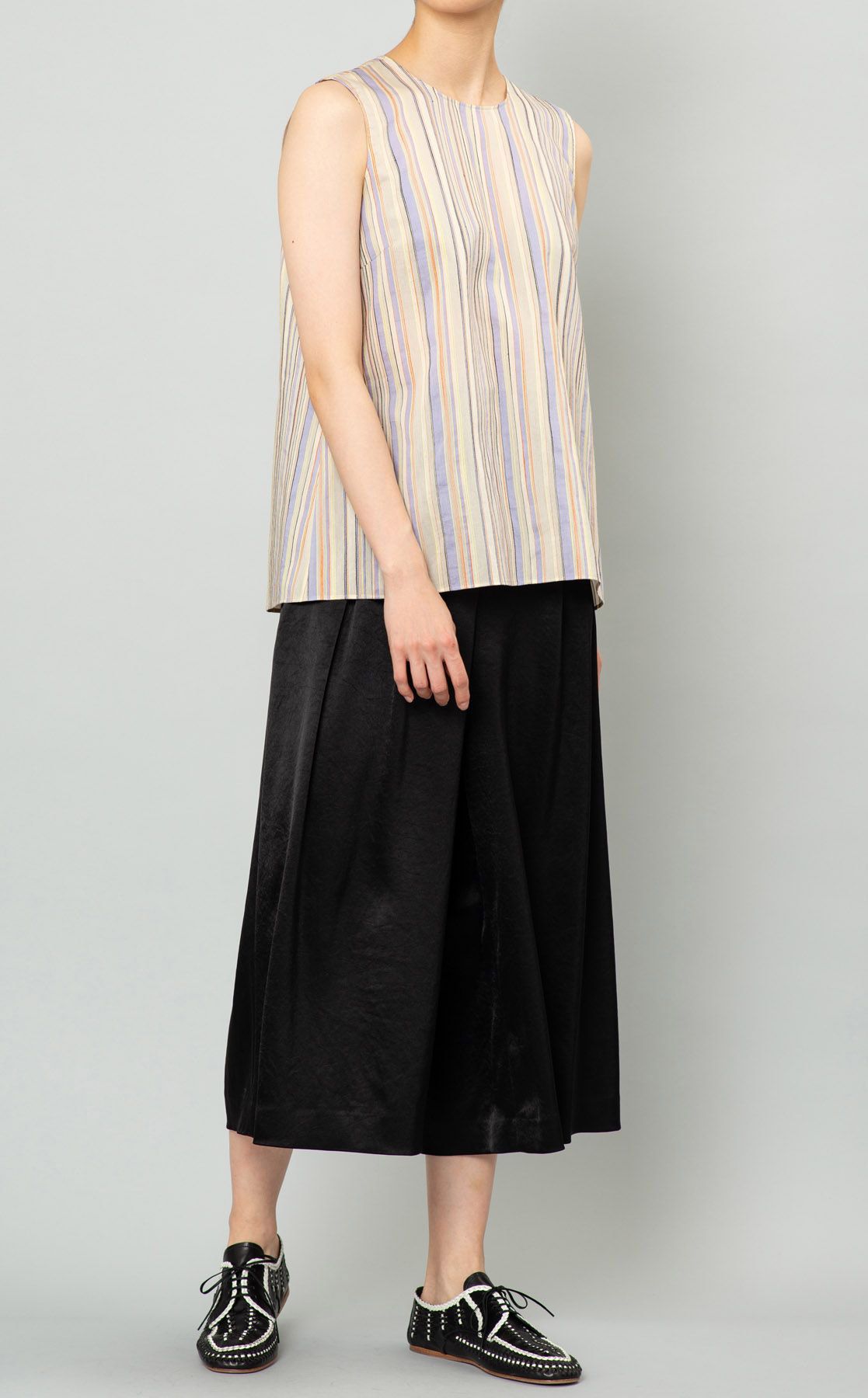 Theory luxe｜ステッチストライプブラウス