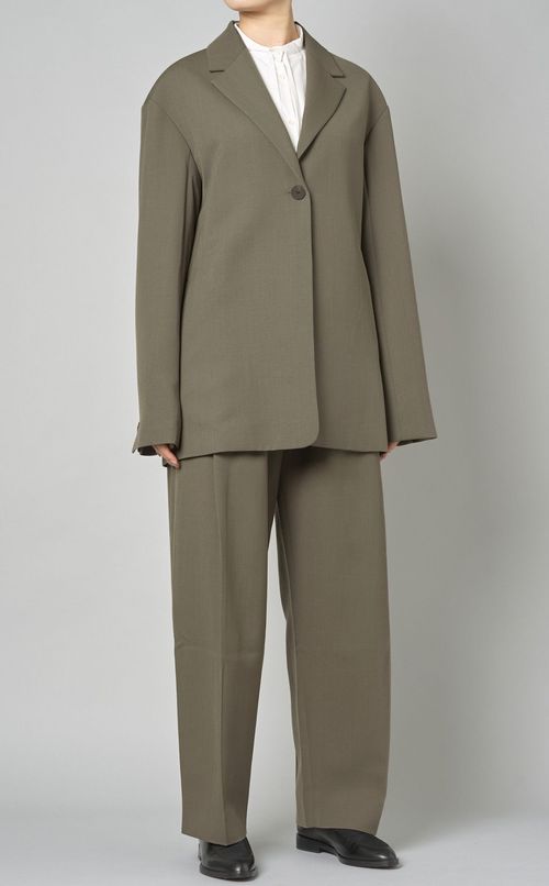 ダブルプリーツフロントパンツ