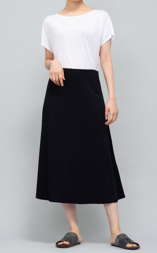 ジャージーフレアミディスカート