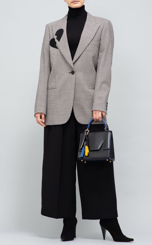 チドリ柄ピークドジャケット