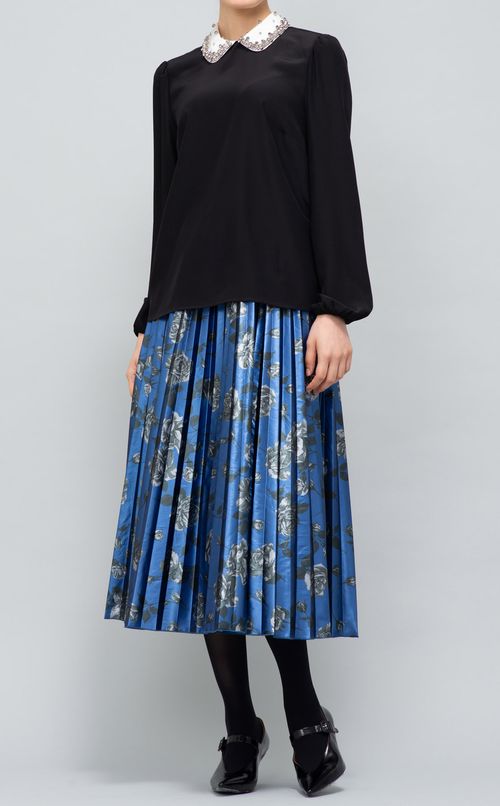 ビジューカラーブラウス