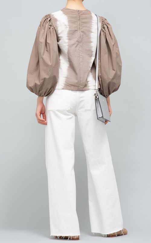 パフスリーブプリントプルオーバー