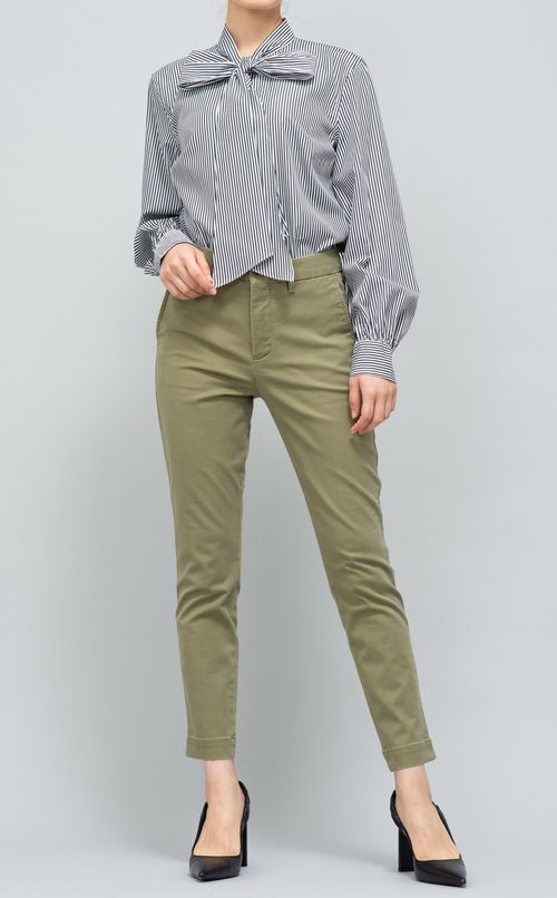 ストライプボウタイシャツ