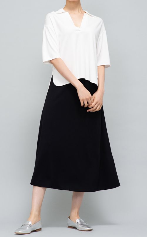 ジャージーフレアミディスカート