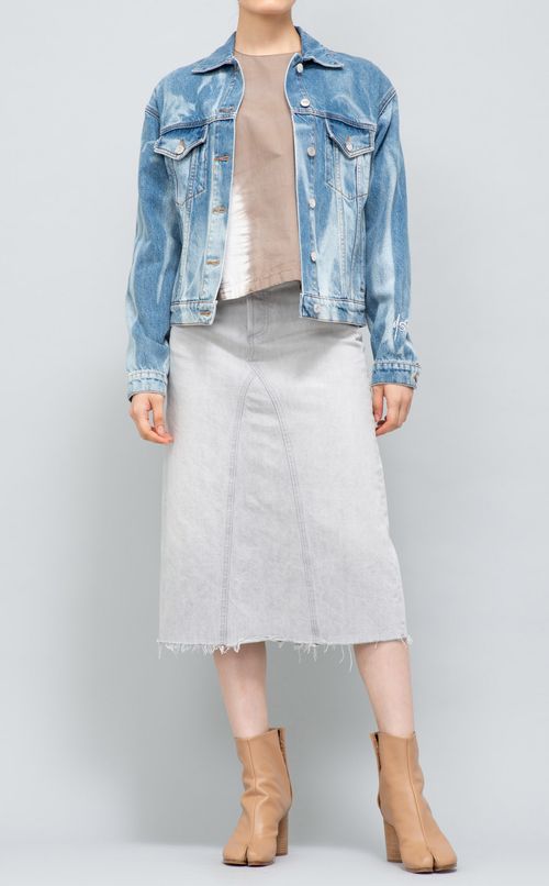 パフスリーブプリントプルオーバー