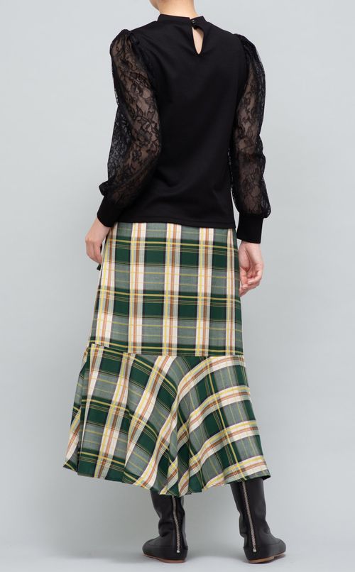 レーススリーブブラウス