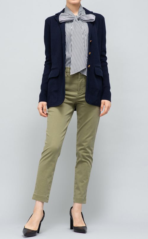 ストライプボウタイシャツ