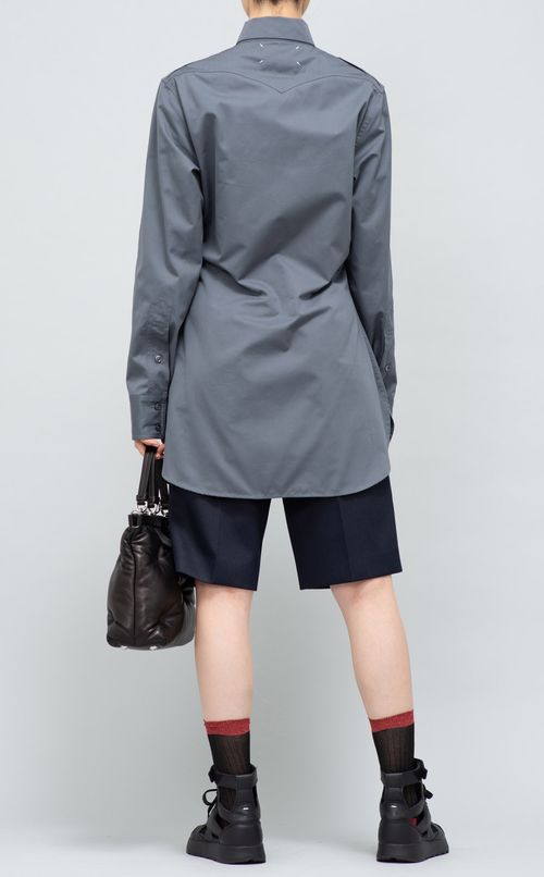 エポーレットWポケットシャツ