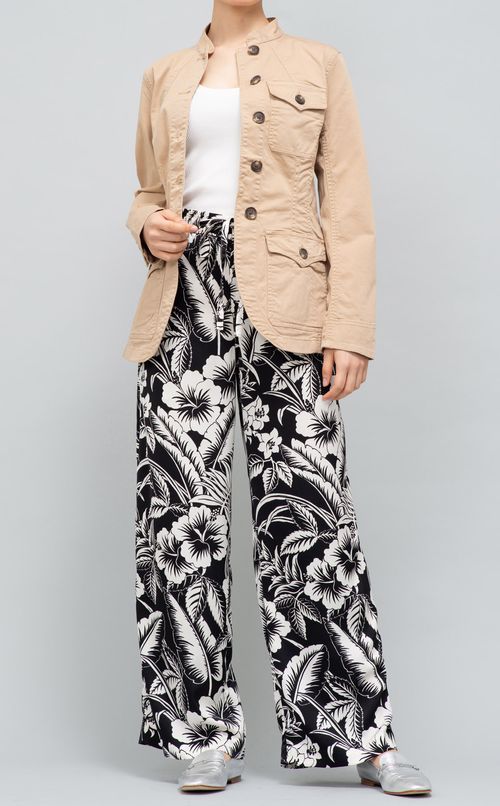 スタンドカラーコットンジャケット