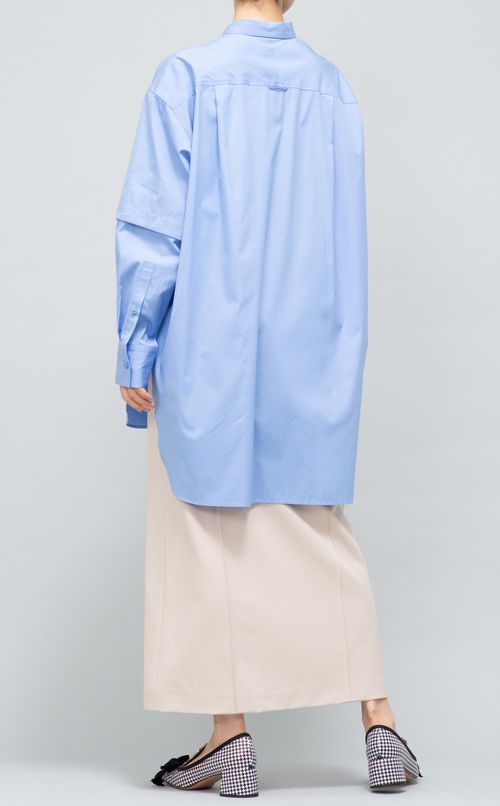 2wayコットンビッグシャツ