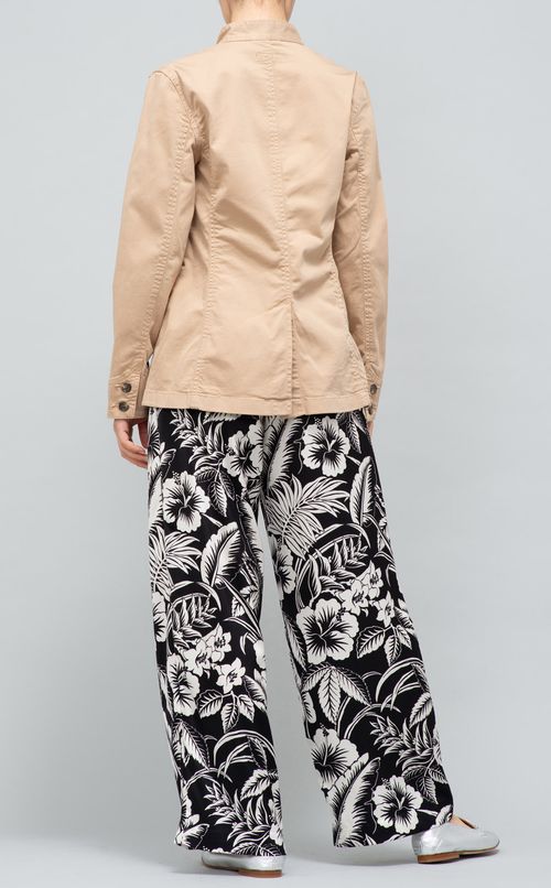 スタンドカラーコットンジャケット