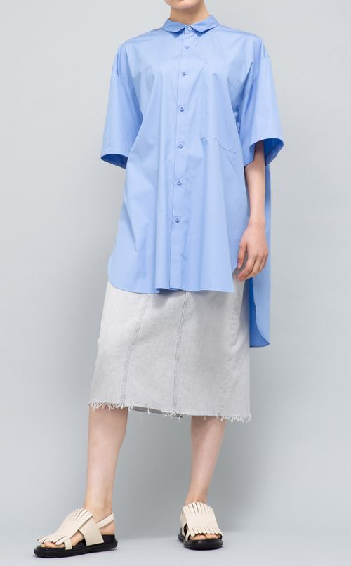 2wayコットンビッグシャツ