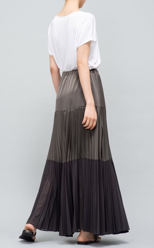 プリーツ切替イージースカート