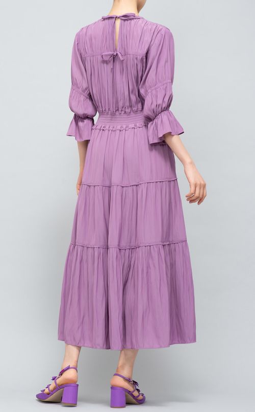 ギャザーフレアワンピース