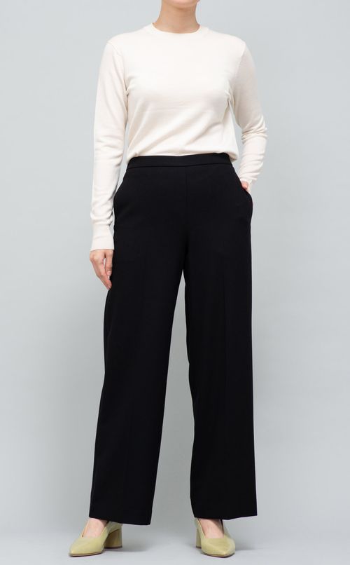 ウール混ワイドパンツ