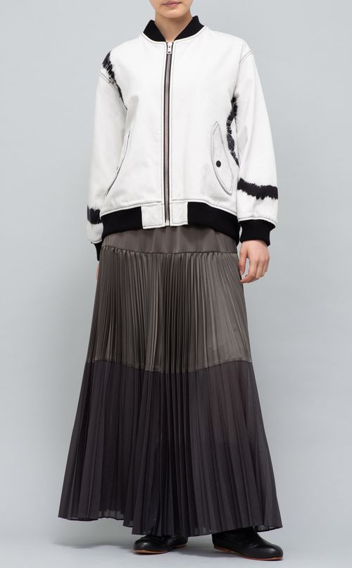 プリーツ切替イージースカート