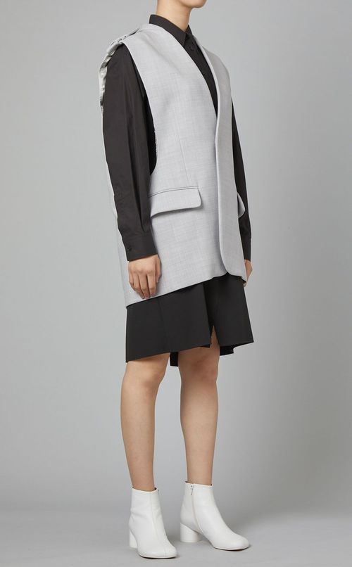 カットオフデザインロングシャツ