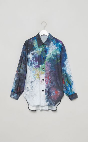 オイルペインティングアートブラウス