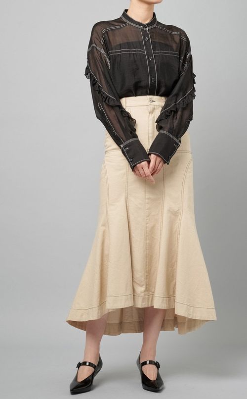 デニムマーメイドロングスカート