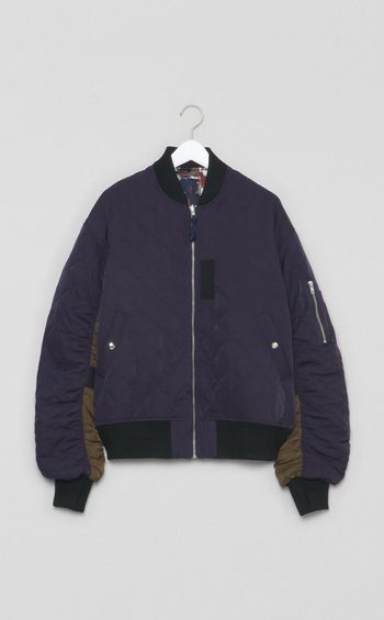 キルティングボンバージャケット