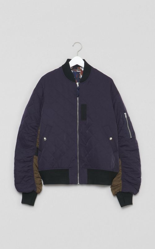 キルティングボンバージャケット