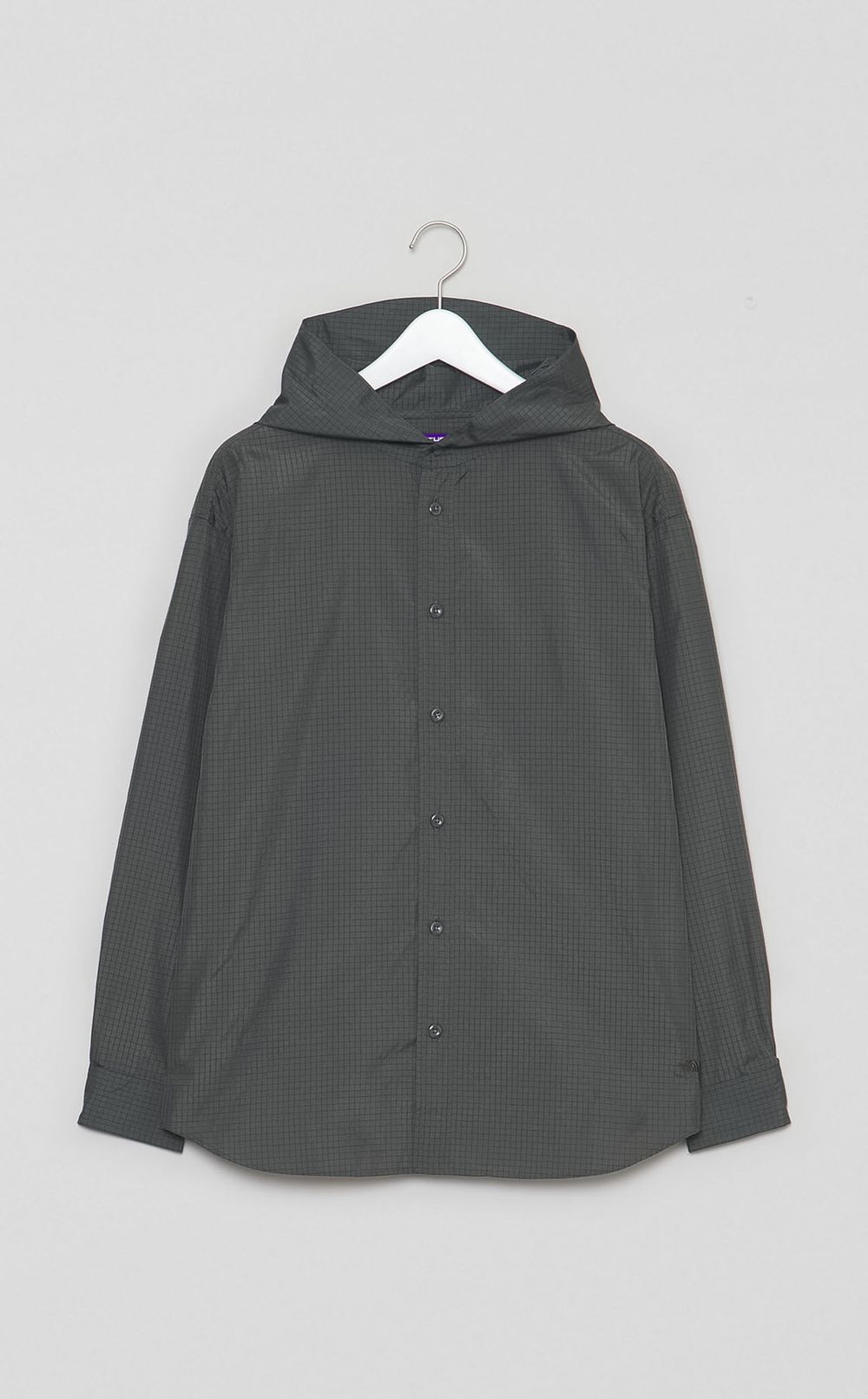 グラフチェックマウンテンフードシャツ