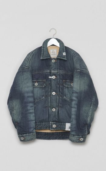 パファーデニムジャケット