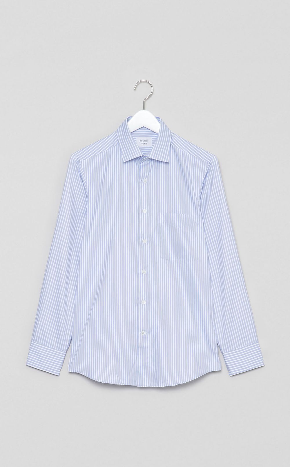 トロッターセミワイドストライプシャツ