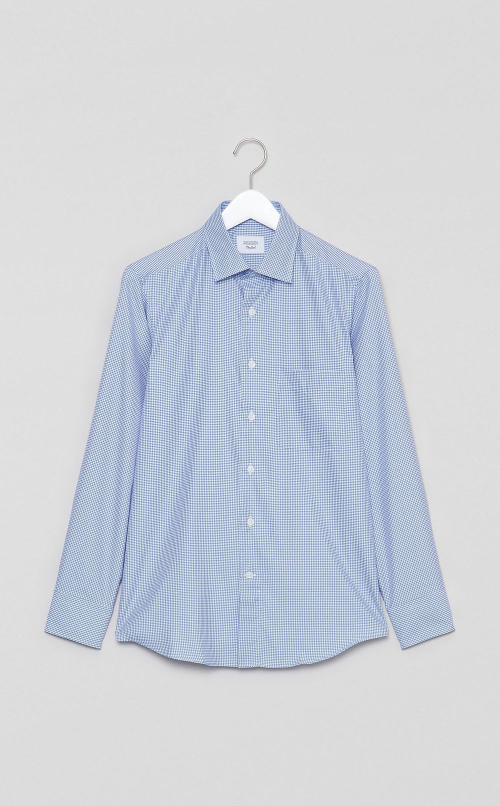 トロッターセミワイドギンガムシャツ