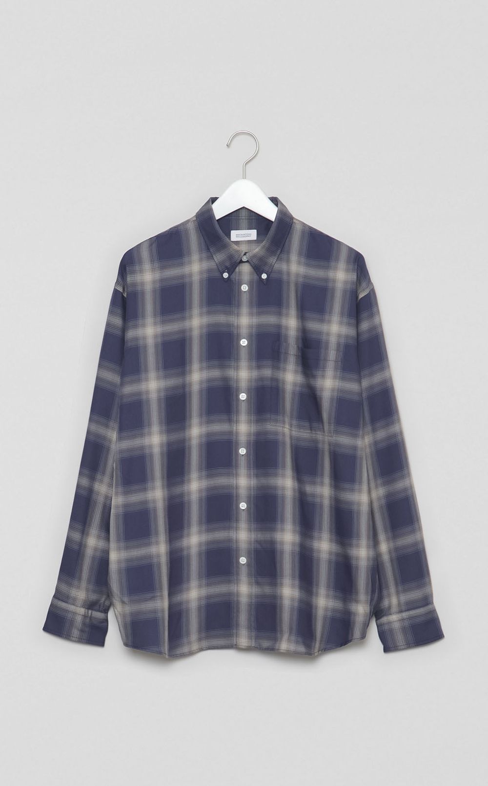 オンブレチェックオーバーサイズシャツ