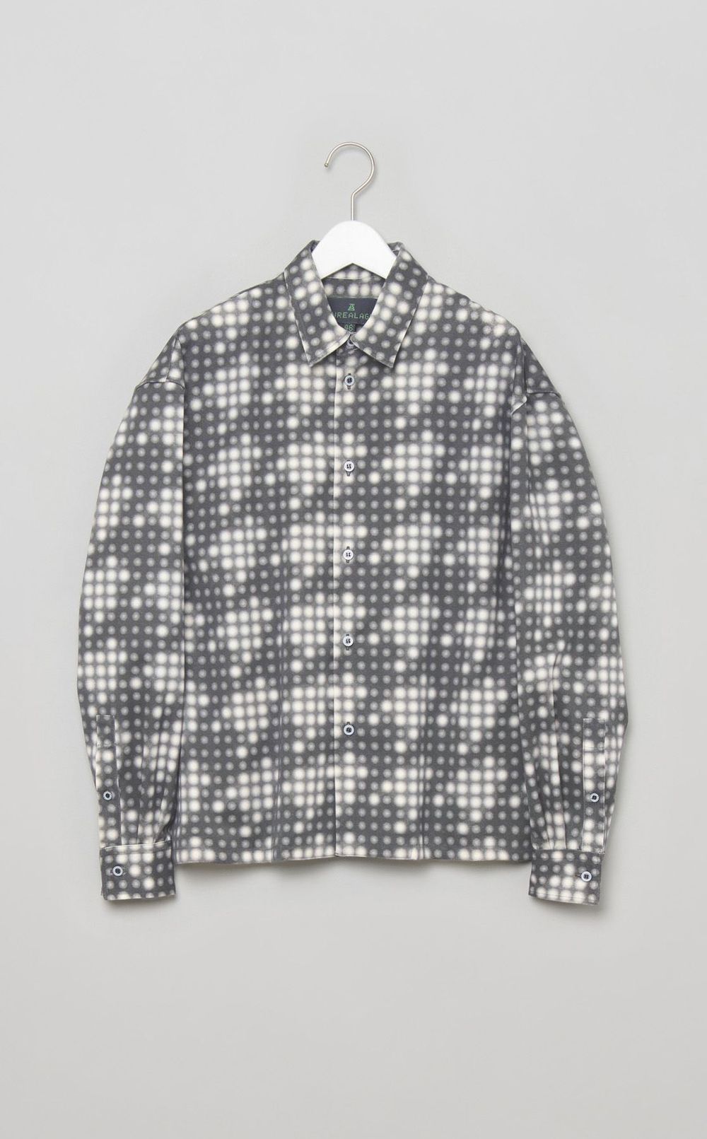 LEDチェックプリントシャツ