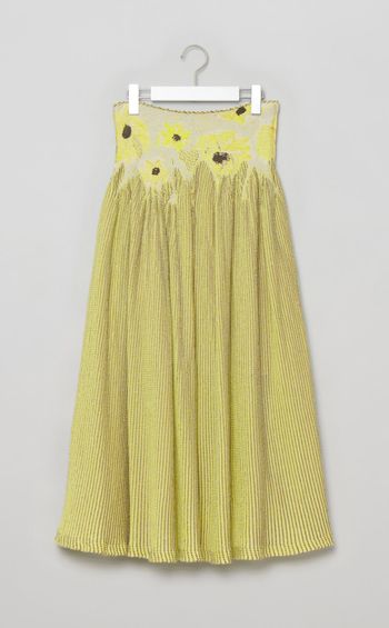 フラワージャガードフレアスカート