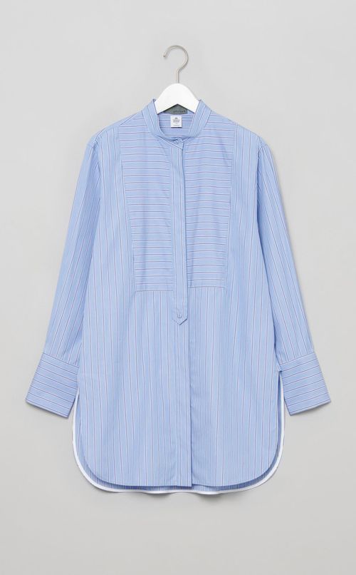 ストライプロングシャツ