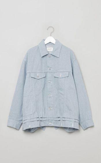 ダブルエンドリサイクルデニムブルゾン