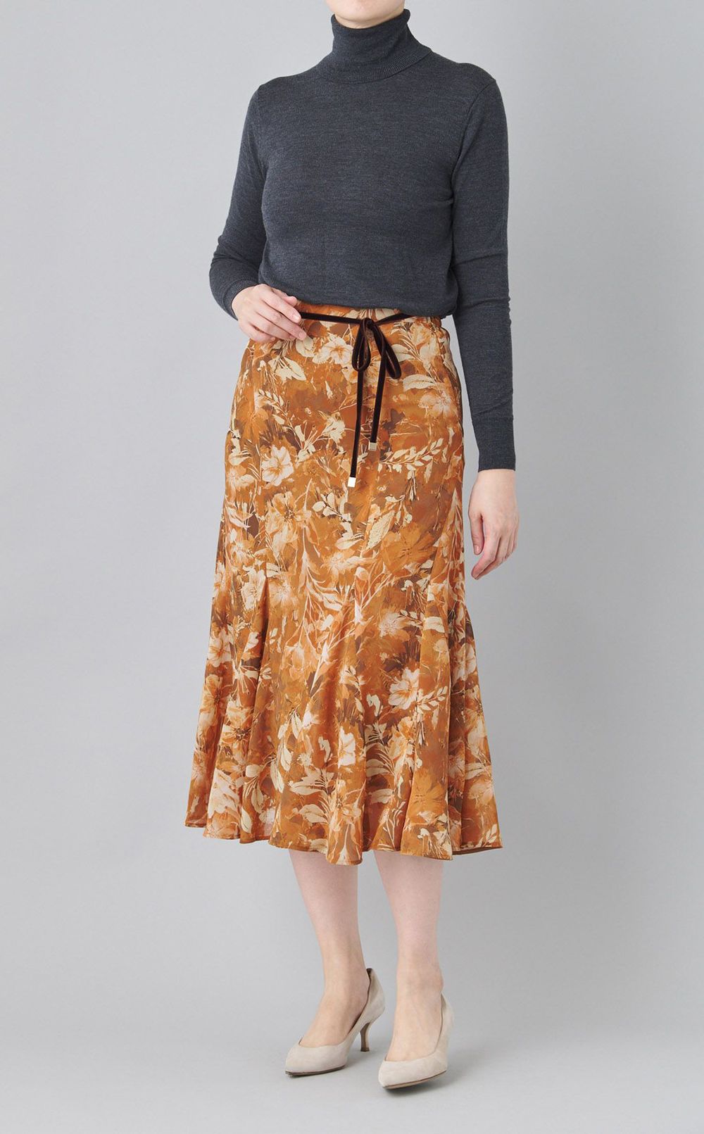 フィオーレプリントフレアスカート