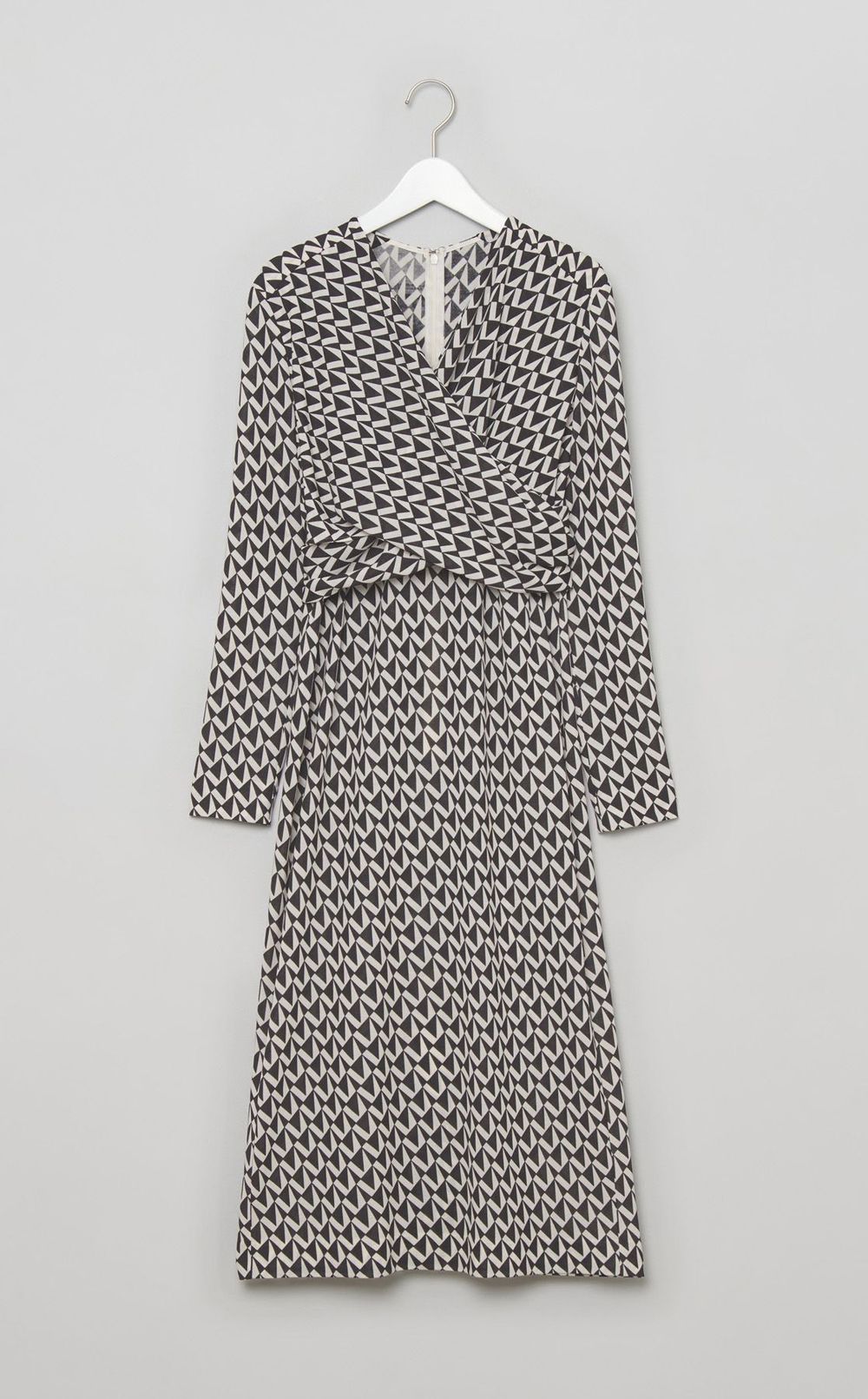 ジャージーストレッチカシュクールドレス