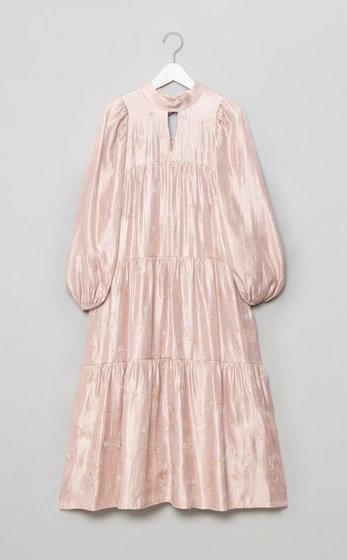 エンブロイダリーティアードワンピース