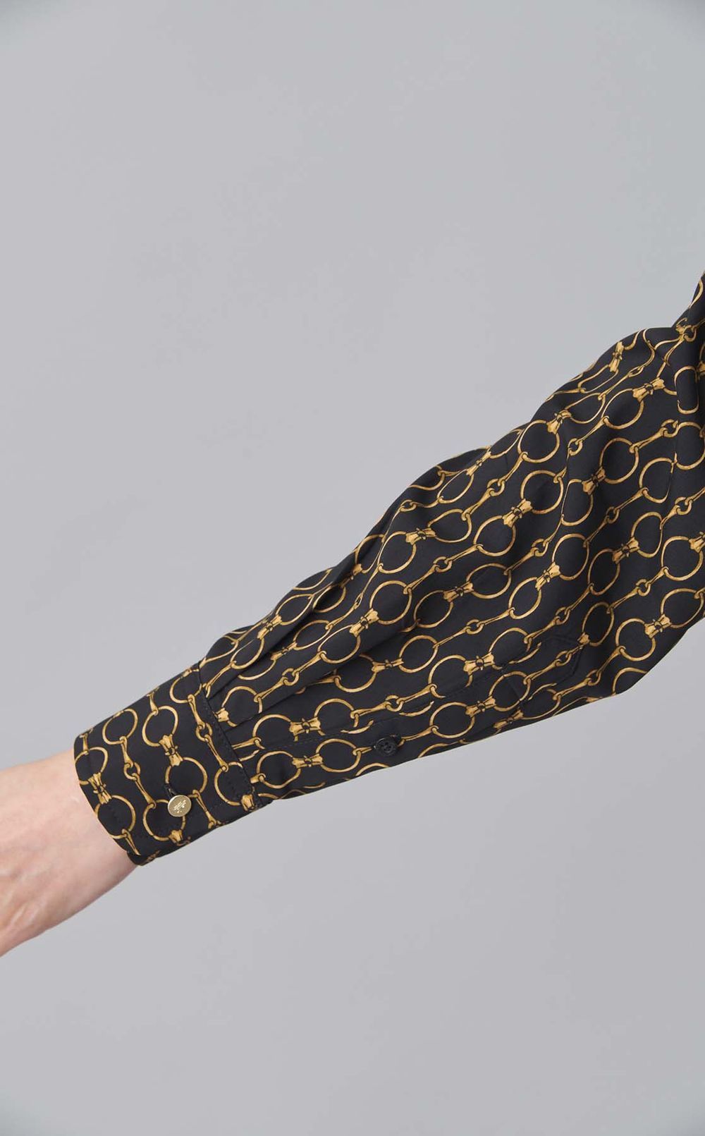 チェーンプリントジャージードレス