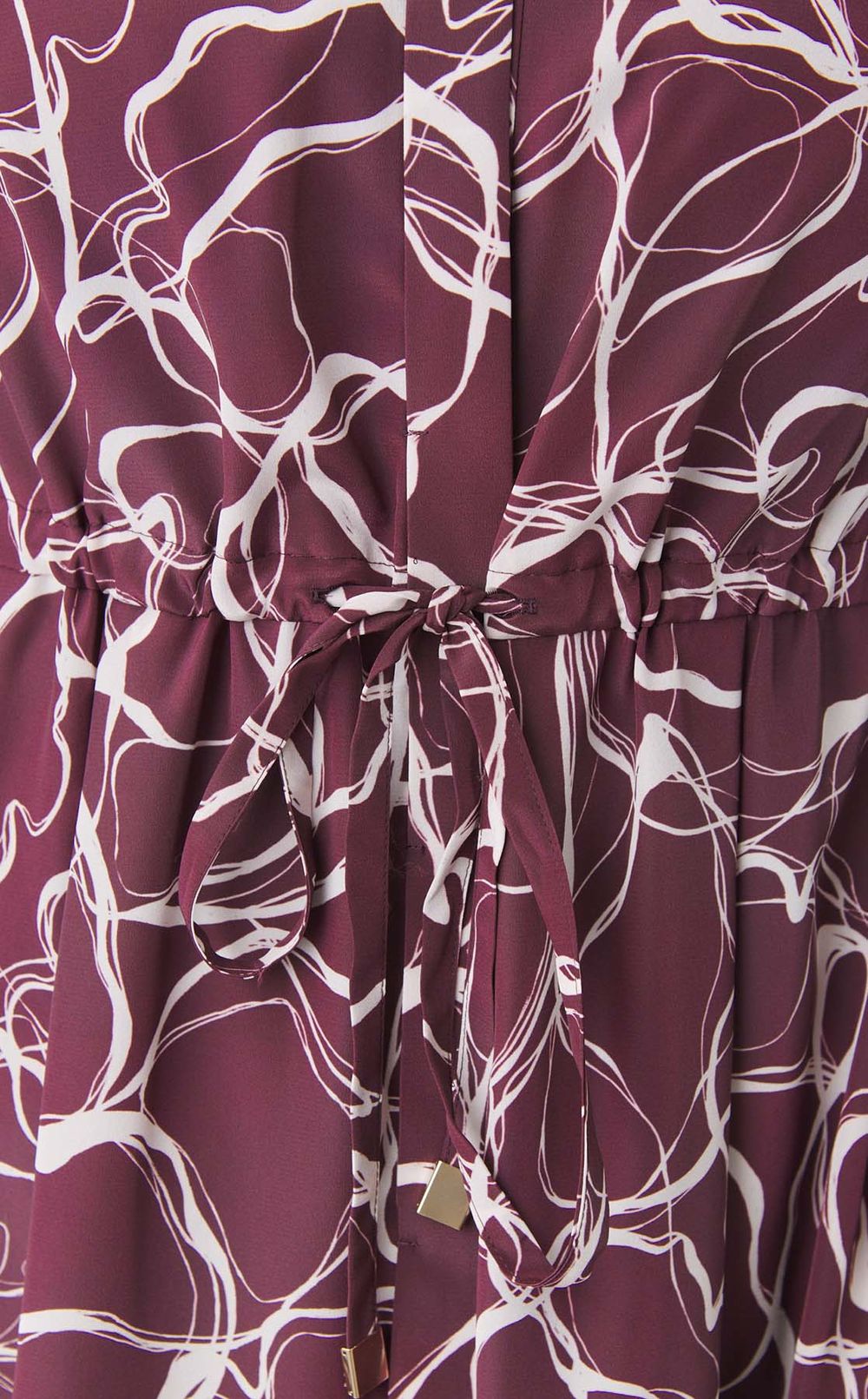 マーブルプリントシャツワンピース