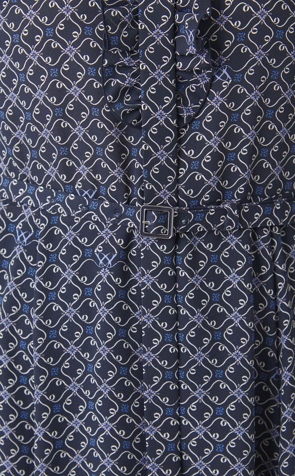 メダリオンプリントシャツワンピース