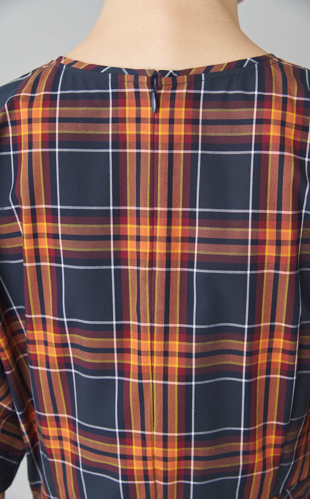 オーガンジーコンビドレープワンピース