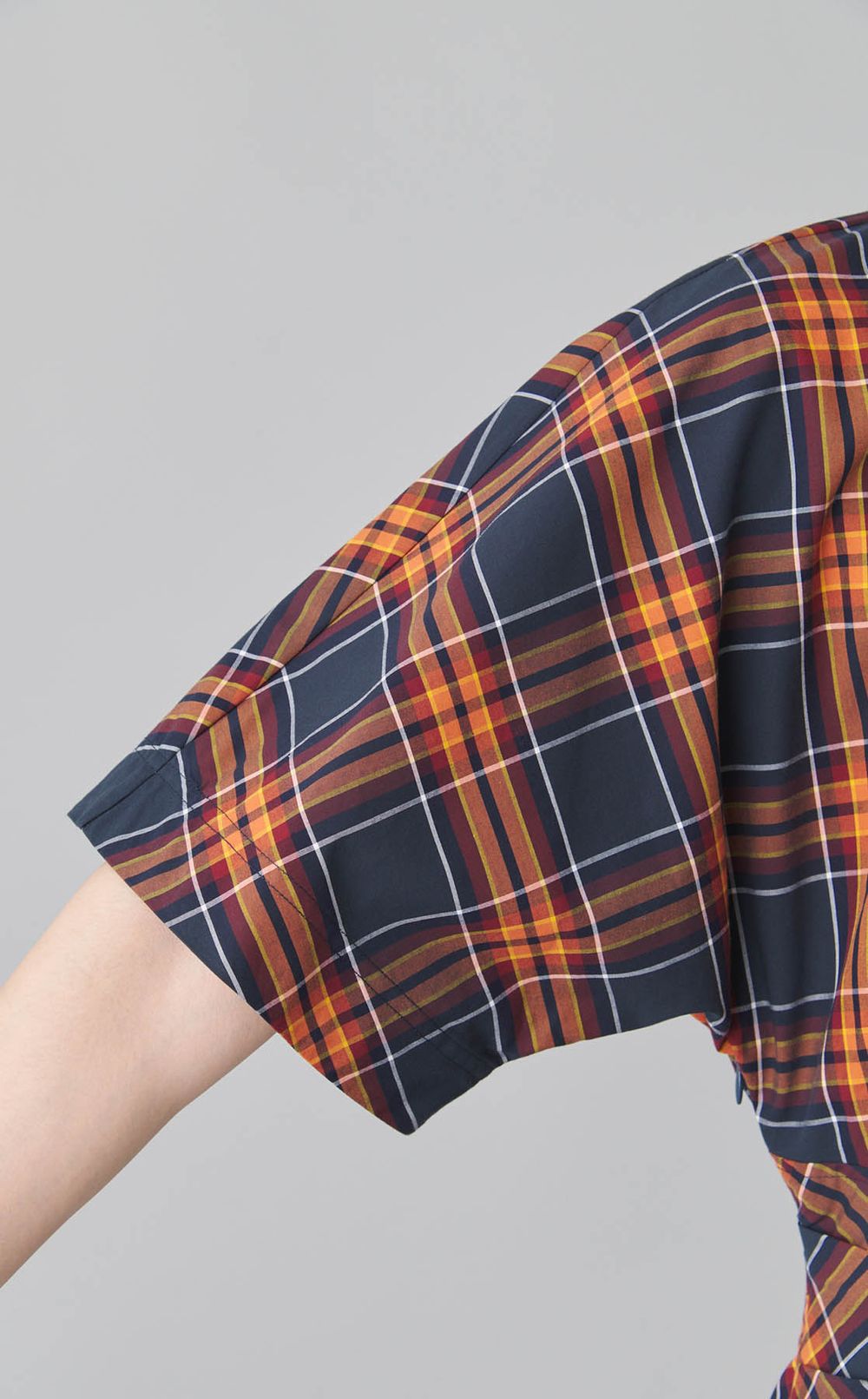 オーガンジーコンビドレープワンピース