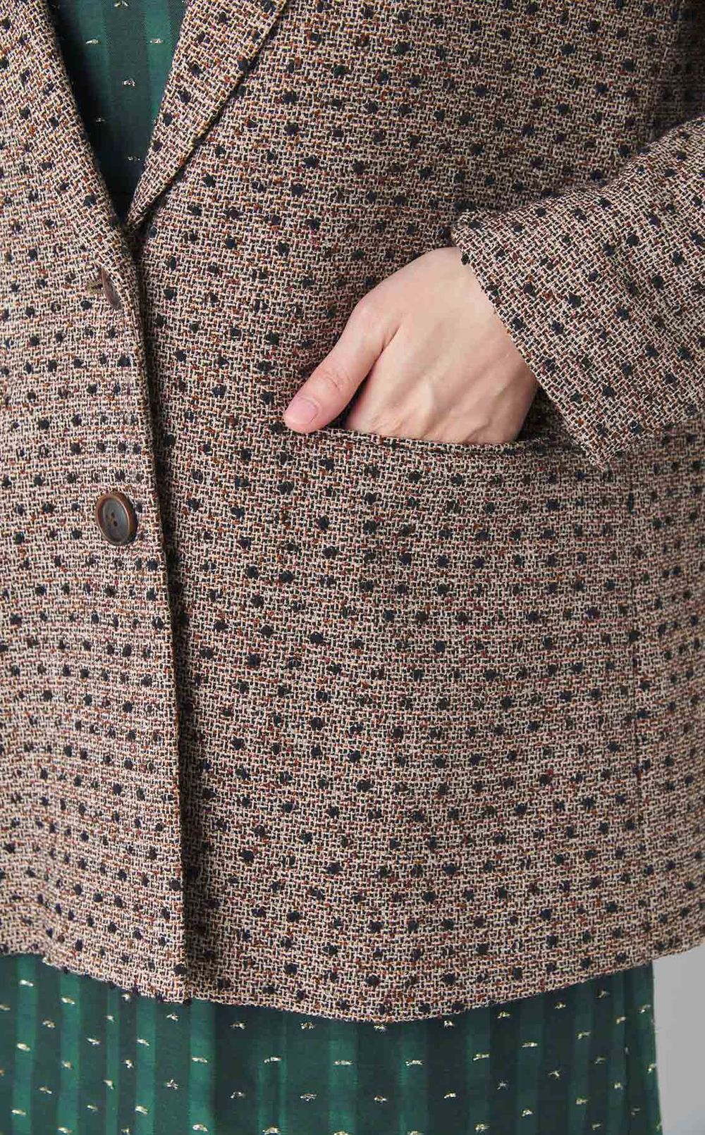 ミックスツイードジャケット