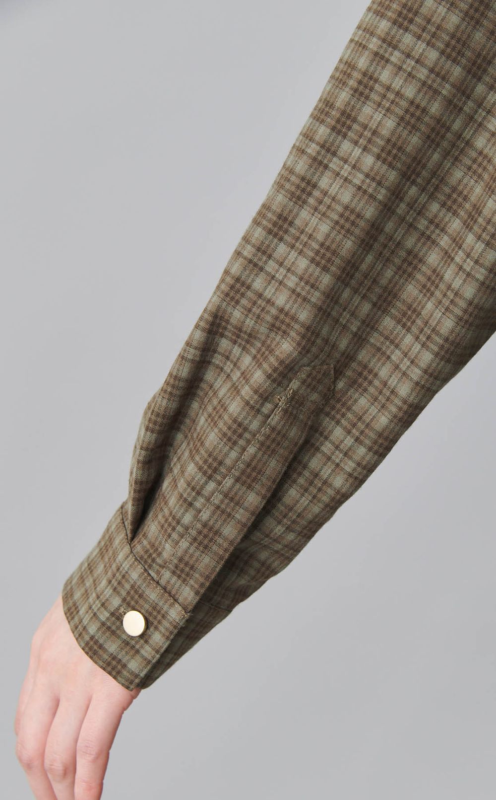 チェック柄シャツワンピース