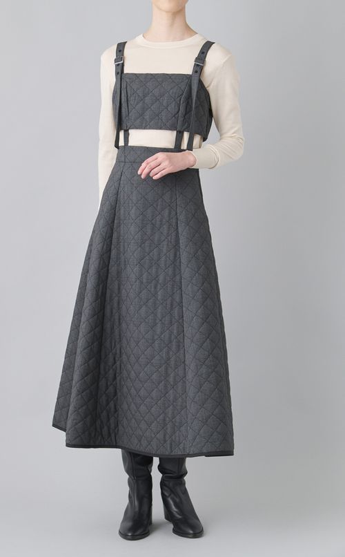 キルティング2wayジャンパースカート