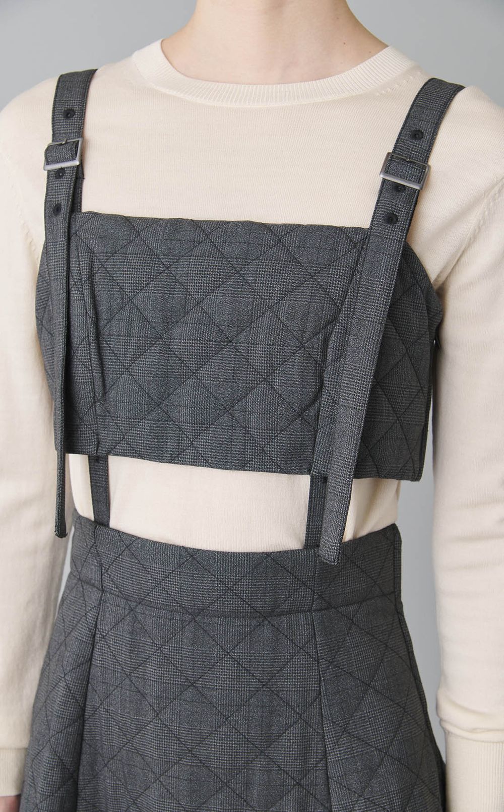 キルティング2wayジャンパースカート