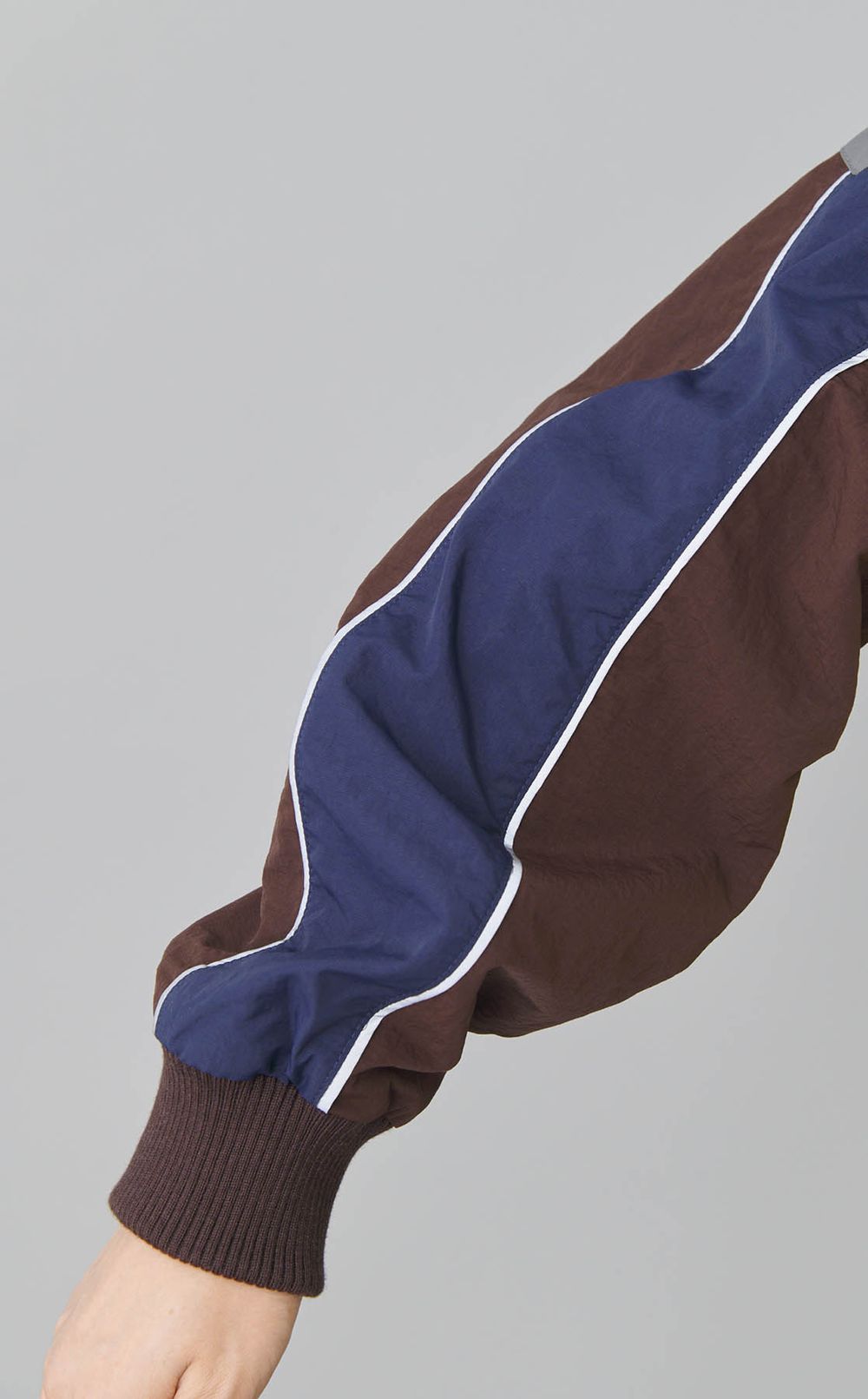 カラー切替ナイロンワンピース