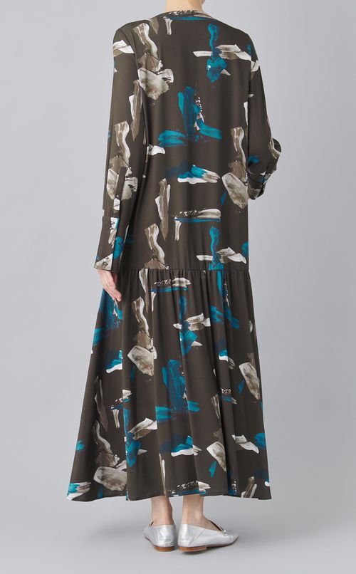 プリントAラインワンピース