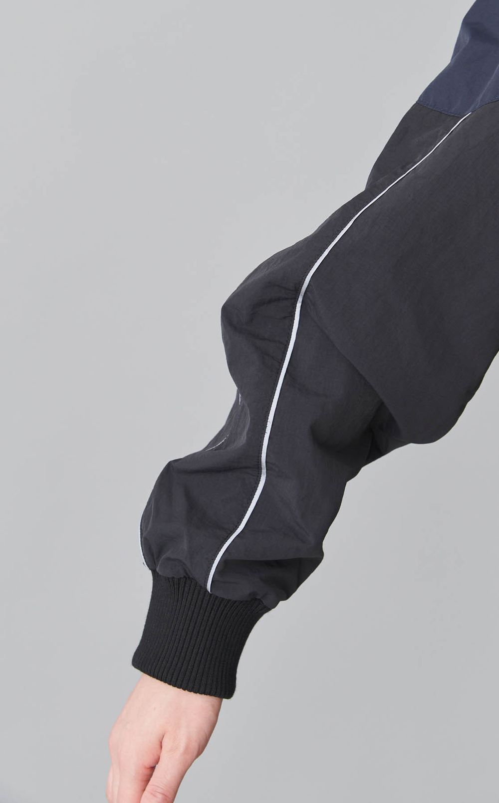 カラー切替ナイロンワンピース