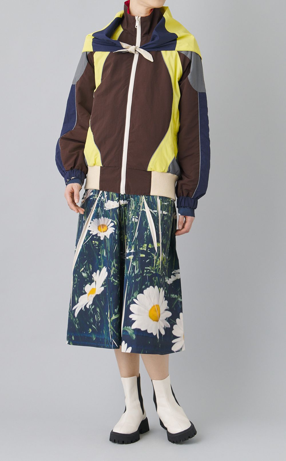 ダイレクトプリントリブギャザーワンピース